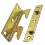 Bed Hinges Bed Rail Brackets 3.1 Double Hooks Heavy Duty Iron Replacement Part for Bed Frames Headboard Footboard with Screws for sale
