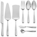 8 Piece Hammered SS Flatware Kitchen Cooking Sets Household With Cake Knife for sale