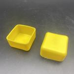 Yellow PVC Rubber 41x41 C Channel Over End Cap for sale