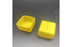 China Yellow PVC Rubber 41x41 C Channel Over End Cap supplier