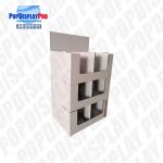 Store Seasonal 2-Tier Cardboard Quarter Pallet Display Stand To Promote Chocolates Snacks for sale