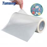 Transparent Self Adhesive Hot Melt Adhesive Sheets Embroidery Patch Textured Lamination Roll for sale