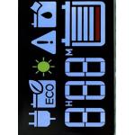 Black VA LCD Display Panel 2 Digit LCD Display 8PIN FPC Connect 5V Supply for sale