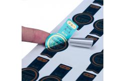 China Emobossing Custom Printed Sticker Labels 300dp High Definition Image supplier