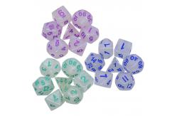 China Smooth Crystal Resin RPG Dice Handcraft Resin Polyhedral Dice supplier