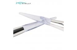 China OEM 8PCS Complete Makeup Brush Set Quadrilateral Clear Plastic Handle supplier