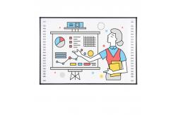 China CE 84 inch OEM Interactive Whiteboard Ceramic Nano 78~120 inch supplier