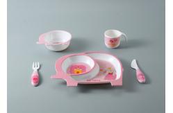 China LFGB 5pc Divided Compartment Melamine Dinnerware Set supplier
