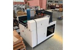 China 100 - 200pcs/min PLC Control Box Corner Pasting Machine supplier