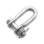 Costomized Size U Type Shackle Hot Dip Galvanized Silver For Overhead Line Hardware for sale