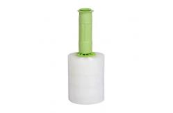 China Customizable White LLDPE Stretch And Shrink Film Designed With Plastic Handle supplier