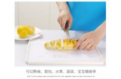 China Rectangle  Anti Skid White Plastic Chopping Board supplier