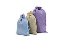 China 15*17cm Reusable Canvas Drawstring Bags Pocket For Gift Jewelry supplier