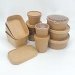 Custom Printed Greaseproof Kraft Paper Takeaway Box for sale