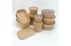 China Custom Printed Greaseproof Kraft Paper Takeaway Box supplier