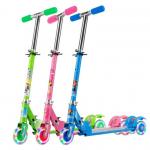 Kids Three Wheels Skate Kick Scooter With Flashing PU Wheels For Age 6-12 for sale