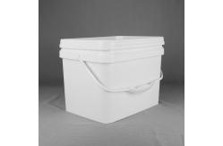 China 10L Toy Plastic Packaging Bucket Rectangular Handle With Lid supplier