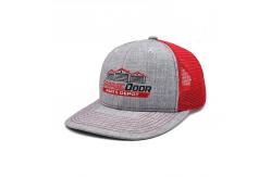 China Custom 6 Panel Trucker Cap Embroidered Logo Polyester Mesh Hat supplier