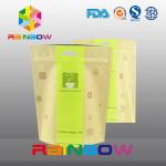 Custom Coffee / Tea Bags Packaging Recycle Kraft Paper Food Grade Paper Bag for sale