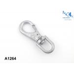 Die Casting Bag Snap Hook Matt Silver Plating Color Customized Size for sale