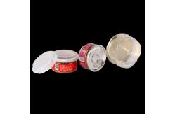 China Transparent PET Plastic Storage Jam Packaging Jar With Aluminum Lid supplier