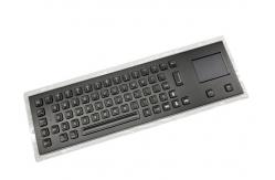 China 20mA Black Metal Keyboard 64 Keys Integrated Touchpad SS Electrophoretic supplier