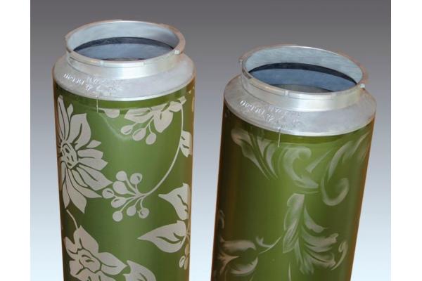 High Elasticity Ni Standard Environmental  Rotary Screen For Textile Printing 165M Mesh