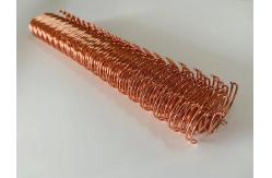 China A4 Notebook 5/8 Inch Wire Coil Binding Electroplating Glossy Nylon Coated supplier