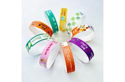 China Adjustable and Durable Tyvek Wristbands for Event Identification Disposable supplier