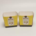 Fried Chicken Disposable Kraft Paper Box , Square Fast Food Take Out Paper Box for sale
