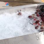 Fruit And Vegetable Wool Roller Bubble Cleaning Machine 1500KG/H
