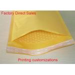 Courier Yellow Kraft Paper Padded Mailing Envelopes 9*10'' With Custom Pringting for sale