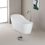 Contemporary Bathroom Freestanding Soaking Bathtub With Center Drain Placement for sale