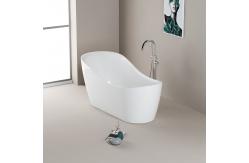 China Contemporary Bathroom Freestanding Soaking Bathtub With Center Drain Placement supplier