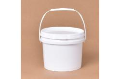 China Small 3L Round Food Grade Container Unbreakable PP Plastic Bucket With Handle Lid supplier