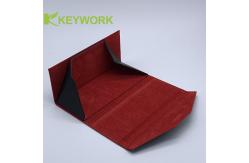 China Foldable Sunglasses Case PU Leather Folding Eyeglass Case supplier