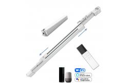 China Wifi 1.7m Extendable Curtain Track 33dB Heavy Duty Aluminium Curtain Track supplier