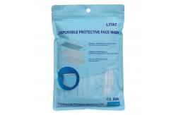China BRC Resealable Zipper Bags Resealable Poly Bags For Mask Packaging supplier