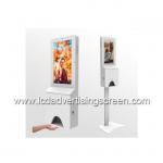 TFT Type 21.5inch Lcd Android Kiosk With Automatic Hand Sanitizer Dispenser 1 Year Warranty With LAN Port Or Wifi for sale