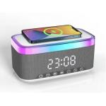 Bluetooth Speaker Supports 15W Fast Charging Dual 52mm Speakers With 10W Output 1200mAh Lithium Battery Smart Clock for sale