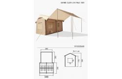 China Air Family Inflatable Camping Tent Canvas Customized Luxury Polyester supplier