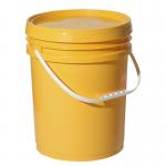 Securely Sealed 15L Clear Recycled Plastic Bucket With Sealing Lid for Paint Storage for sale