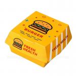 Hamburger Box Fast Food Delivery Packaging Eco-friendly Customization Biodegradable Oil Proof Paper Packaging Box for sale
