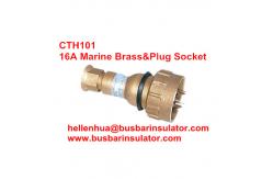China 10A/16A marine brass plug&socket CZH101 waterproof socket handware in bulk supplier