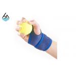 Bule Weightlifting Wrist Wrap Wrist Bandage  With Hand Grips Pads for sale