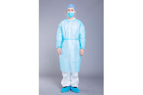 Anti Static 25Gsm Elastic Cuff Pp Pe Isolation Gown