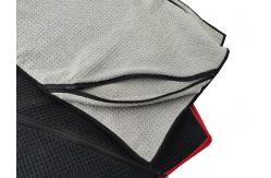 China Microfiber Waffle 100x40cm Absorbent Sports Towel  With Zipper Pocket  Multifunctional supplier