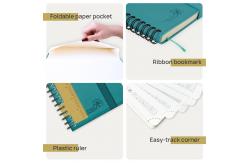 China Custom Turquoise Mini Weekly Planner 2023 2023 Vertical Layout Pages supplier