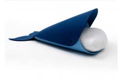 China Handwash Folding Blue Shark Stocked Felt Cat Bed supplier