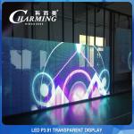 Aluminum Alloy 16 Bit Transparent LED Display , SMD2020 LED See Through Screen